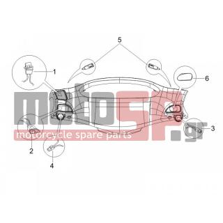 PIAGGIO - TYPHOON 50 2008 - Electrical - Switchgear - Switches - Buttons - Switches - 58057R - ΜΠΟΥΤΟΝ ΜΙΖΑΣ RST-ΕΤ4-ST-RUN-GT-X8