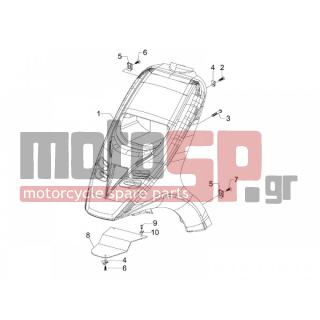 PIAGGIO - TYPHOON 50 2008 - Body Parts - mask front - 258249 - ΒΙΔΑ M4,2x19 (ΛΑΜΑΡΙΝΟΒΙΔΑ)
