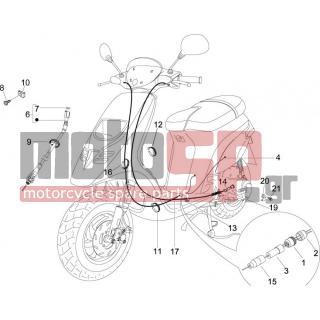 PIAGGIO - TYPHOON 50 2T E2 2009 - Frame - cables - 179640 - ΜΠΑΛΑΚΙ ΝΤΙΖΑΣ ΦΡΕΝΟΥ