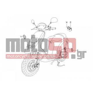 PIAGGIO - TYPHOON 50 2T E2 2009 - Electrical - Relay - Battery - Horn - 58115R - ΡΕΛΕ ΜΙΖΑΣ BE-RU FL-GT-Χ7-X8 12V-80Amp