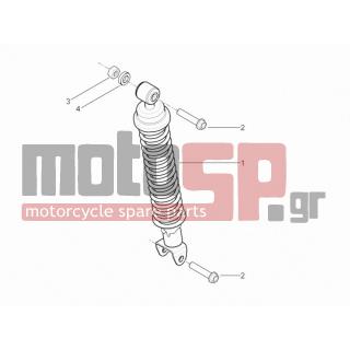 PIAGGIO - TYPHOON 50 2T E2 2011 - Suspension - Place BACK - Shock absorber - 666359 - ΑΜΟΡΤΙΣΕΡ ΠΙΣΩ TYPHOON 50 2Τ ΜΥ10