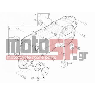 PIAGGIO - TYPHOON 50 2T E2 2012 - Engine/Transmission - COVER sump - the sump Cooling - 848860 - ΤΑΠΑ ΚΑΡΤΕΡ ΖΙΡ CAT-DERBI BOUL