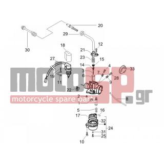 PIAGGIO - TYPHOON 50 SERIE SPECIALE 2007 - Engine/Transmission - CARBURETOR accessories - 431654 - ΚΑΠΑΚΙ ΚΑΡΜΠ SCOOTER
