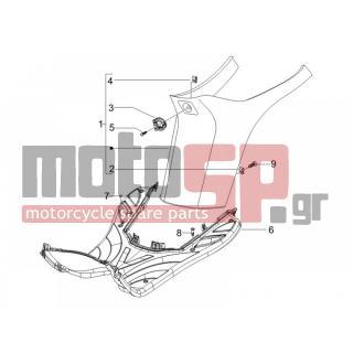 PIAGGIO - TYPHOON 50 SERIE SPECIALE 2008 - Body Parts - Central fairing - Sill - 575249 - ΒΙΔΑ M6x22 ΜΕ ΑΠΟΣΤΑΤΗ