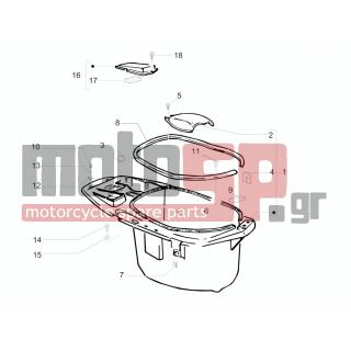PIAGGIO - TYPHOON 50 SERIE SPECIALE 2008 - Body Parts - bucket seat - 574328 - ΚΑΠΑΚΙ ΜΠΑΤΑΡΙΑΣ TΥΡΗΟΟΝ 125-SK 150 2T