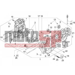 PIAGGIO - BEVERLY 250 TOURER E3 2008 - Engine/Transmission - OIL PAN - 829661 - ΒΑΛΒΙΔΑ BY-PASS GT-ET4 150-SK-NEXUS-X8