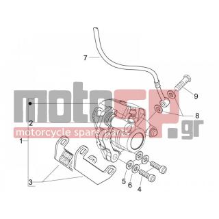 PIAGGIO - TYPHOON 50 SERIE SPECIALE 2007 - Brakes - brake lines - Brake Calipers - 127927 - ΦΛΑΝΤΖΑ ΒΙΔΑΣ ΜΑΡΚ #10x#14x1