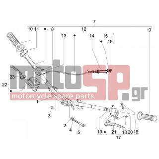 PIAGGIO - TYPHOON 50 SERIE SPECIALE 2008 - Frame - Wheel - brake Antliases - 265249 - ΒΙΔΑ MANET COSA2-FL-SCOOTER