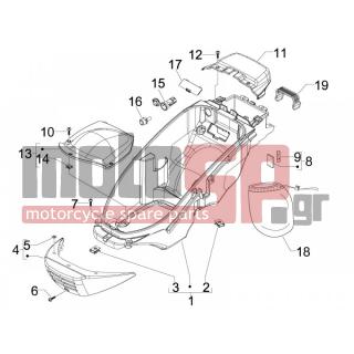 PIAGGIO - BEVERLY 250 TOURER E3 2007 - Body Parts - bucket seat - 623958 - ΚΑΠΑΚΙ ΚΟΥΒΑ ΣΕΛΛΑΣ BEVERLY 200-250-E3