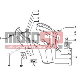 PIAGGIO - TYPHOON 50 XR < 2005 - Body Parts - SIDE - CM00300250B2 - ΠΛΕΥΡΟ ΔΕ ΤYPHOON 50-NRG ΠΜ ΠΕΡΛΑ 693