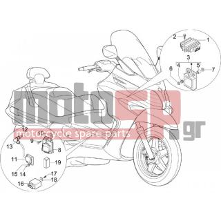 PIAGGIO - X EVO 125 EURO 3 2007 - Electrical - Voltage regulator -Electronic - Multiplier - B016777 - ΒΙΔΑ M6X16 SCOOTER CL10,9