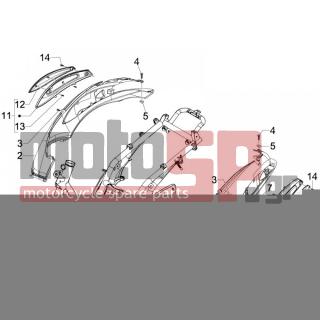 PIAGGIO - BEVERLY 250 TOURER E3 2007 - Body Parts - Side skirts - Spoiler - 575249 - ΒΙΔΑ M6x22 ΜΕ ΑΠΟΣΤΑΤΗ