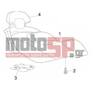 PIAGGIO - X EVO 250 EURO 3 2011 - Body Parts - Saddle / Seats - 65710500ED - ΣΕΛΑ Χ EVO 125-250 E3