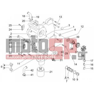 PIAGGIO - X EVO 400 EURO 3 2009 - Engine/Transmission - COVER flywheel magneto - FILTER oil - 829661 - ΒΑΛΒΙΔΑ BY-PASS GT-ET4 150-SK-NEXUS-X8