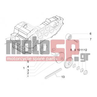 PIAGGIO - X EVO 400 EURO 3 2011 - Engine/Transmission - driving pulley - 849913 - ΒΑΡΙΑΤΟΡ SCOOTER 400 CC 4Τ