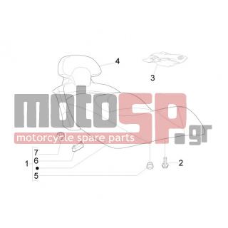 PIAGGIO - X EVO 400 EURO 3 2011 - Body Parts - Saddle / seats - Tool - 65710400ED - ΣΕΛΑ Χ EVO 400 E3