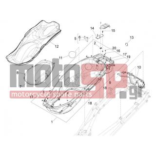 PIAGGIO - X10 500 4T 4V I.E. E3 2012 - Body Parts - bucket seat - 254485 - ΑΣΦΑΛΕΙΑ ΜΕΓΑΛΗ (6Χ100 MM)
