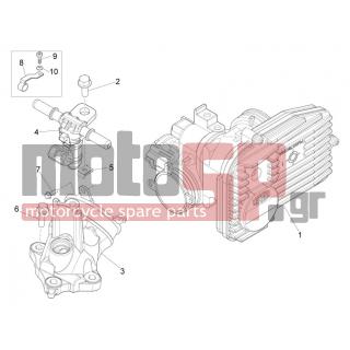 PIAGGIO - X10 500 4T 4V I.E. E3 2012 - Κινητήρας/Κιβώτιο Ταχυτήτων - Throttle body - Injector - Fittings insertion - B016763 - ΒΙΔΑ M6x40
