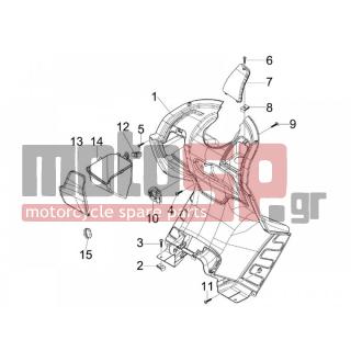 PIAGGIO - X7 125 IE EURO 3 2009 - Body Parts - Storage Front - Extension mask - 272836 - ΒΙΔΑ M6X16.