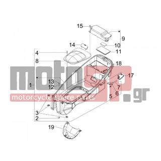 PIAGGIO - X7 300 IE EURO 3 2009 - Body Parts - bucket seat - 655116 - ΚΑΠΑΚΙ ΜΠΑΤΑΡΙΑΣ Χ7 125-250