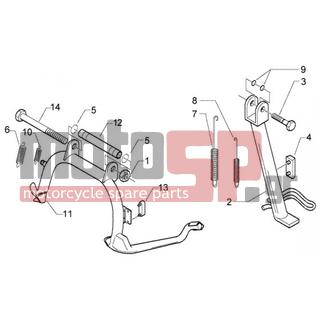 PIAGGIO - X8 125 < 2005 - Frame - Stands - 30115 - Βίδα TE M10x130