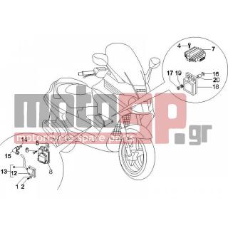 PIAGGIO - X8 125 POTENZIATO 2006 - Electrical - Voltage regulator -Electronic - Multiplier - 434541 - ΒΙΔΑ M6X16 SCOOTER CL10,9