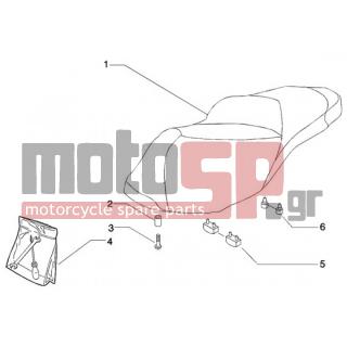 PIAGGIO - BEVERLY 125 < 2005 - Body Parts - saddle - 259830 - ΒΙΔΑ SCOOTER