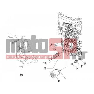 PIAGGIO - X8 200 2007 - Engine/Transmission - COVER flywheel magneto - FILTER oil - 82635R - ΦΙΛΤΡΟ ΛΑΔΙΟΥ SCOOTER 4T 125300 CC