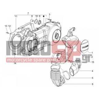 PIAGGIO - X8 200 2006 - Engine/Transmission - COVER sump - the sump Cooling - 8413805 - ΚΑΠΑΚΙ ΚΙΝΗΤΗΡΑ SCOOTER 125200 CC
