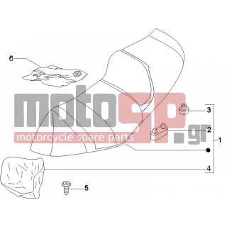 PIAGGIO - X8 250 IE 2007 - Body Parts - Saddle / Seats - 577492 - ΛΑΣΤΙΧΑΚΙ ΣΕΛΛΑΣ SCOOTER
