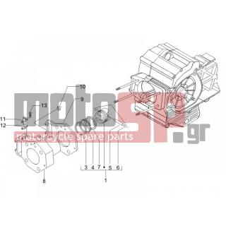 PIAGGIO - X8 400 IE EURO 3 2008 - Engine/Transmission - Complex cylinder-piston-pin - 830276 - ΦΛΑΝΤΖΑ ΚΥΛΙΝΔΡΟΥ SCOOTER 400850 0,6MM