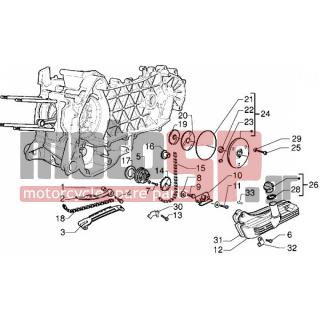PIAGGIO - X9 125 < 2005 - Engine/Transmission - PUMP - Oil Pan (Carter) - 844352 - Oil pump assembly