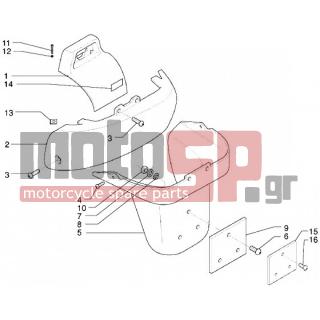 PIAGGIO - X9 125 < 2005 - Body Parts - COVER BACK - 259830 - ΒΙΔΑ SCOOTER
