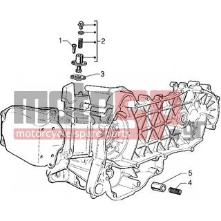PIAGGIO - X9 125 < 2005 - Frame - Chain tensioner - pass valve - 434541 - ΒΙΔΑ M6X16 SCOOTER CL10,9