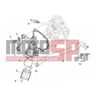 PIAGGIO - BEVERLY 300 RST 4T 4V IE E3 2012 - Engine/Transmission - COVER head - 828421 - ΚΑΠΑΚΙ ΑΝΑΘ ΚΕΦ ΚΥΛΙΝΔ 125350 4Τ