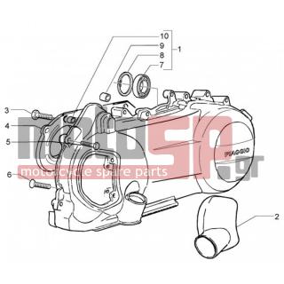 PIAGGIO - X9 125 EVOLUTION < 2005 - Engine/Transmission - sump cooling - 845395 - ΔΙΑΦΡΑΓΜΑ ΑΕΡΟΣ FLY 125/150 4T