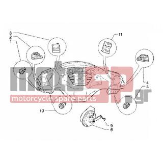 PIAGGIO - X9 125 SL < 2005 - Electrical - Electrical devices - horn - 293550 - Κουμπί κόρνας