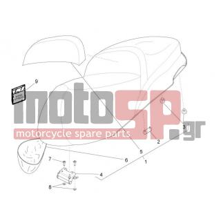 PIAGGIO - BEVERLY 300 RST 4T 4V IE E3 2012 - Body Parts - Saddle / Seats - 1B000209000C1 - ΣΕΛΑ BEVERLY 300 MY14 ΓΙΑ 93/Β-773-595