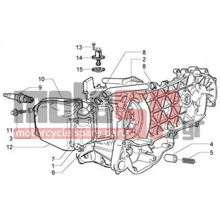 PIAGGIO - X9 200 EVOLUTION < 2005 - Engine/Transmission - bypass valve-tensioner chain-oil breather valve - 828421 - ΚΑΠΑΚΙ ΑΝΑΘ ΚΕΦ ΚΥΛΙΝΔ 125350 4Τ