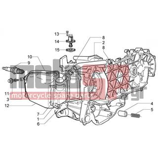 PIAGGIO - X9 200 EVOLUTION < 2005 - Engine/Transmission - bypass valve-tensioner chain-oil breather valve - 485655 - ΕΛΑΤΗΡΙΟ ΒΑΛΒ BY-PASS BEV-VES GT-X8