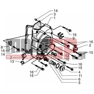 PIAGGIO - X9 250 < 2005 - Engine/Transmission - Cover pan right - 495211 - ΤΑΠΑ ΑΝΩ ΗΕΧ 250