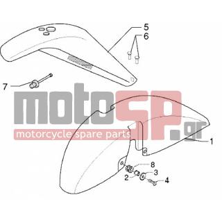 PIAGGIO - X9 250 < 2005 - Body Parts - Fender front and back - 59828900R8 - Φτερό εμπρός