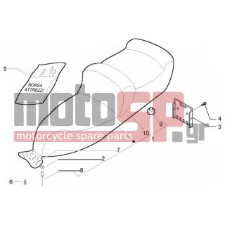 PIAGGIO - X9 250 EVOLUTION  < 2005 - Body Parts - Saddle - toolbox - CM020302 - Σέλα