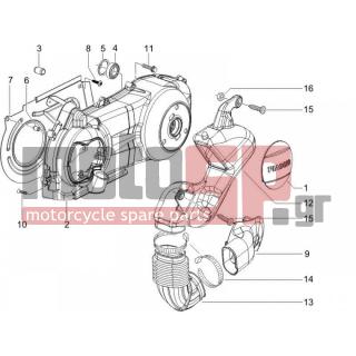 PIAGGIO - X9 250 EVOLUTION  2006 - Engine/Transmission - COVER sump - the sump Cooling - 259830 - ΒΙΔΑ SCOOTER