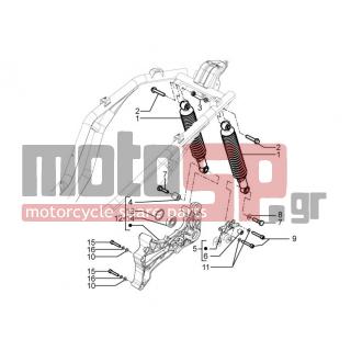 PIAGGIO - BEVERLY 350 4T 4V IE E3 SPORT TOURING 2014 - Αναρτήσεις - Place BACK - Shock absorber - 58583R - ΑΜΟΡΤΙΣΕΡ ΠΙΣΩ BEVERLY 350 ΜΥ11