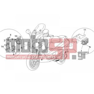 PIAGGIO - X9 250 EVOLUTION  2006 - Electrical - Voltage regulator -Electronic - Multiplier - 434541 - ΒΙΔΑ M6X16 SCOOTER CL10,9