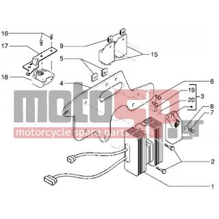 PIAGGIO - X9 500 < 2005 - Electrical - Electrical devices-Regulator - 15597 - Βίδα TBIC