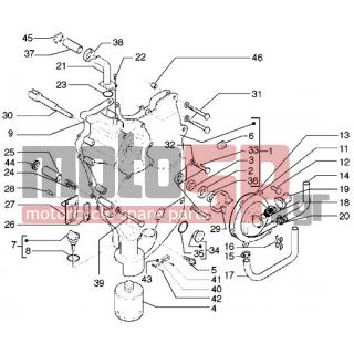 PIAGGIO - X9 500 < 2005 - Engine/Transmission - COVER magneto-FILTER oil - 478895 - Βίδα ΤΕ με ροδέλα
