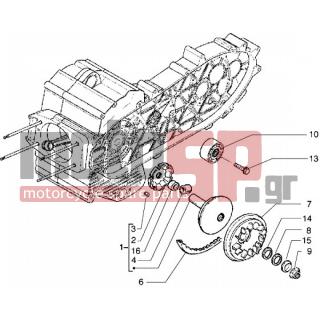 PIAGGIO - X9 500 < 2005 - Engine/Transmission - pulley drive - 8320225 - Τροχαλία απόσβεσης