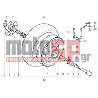 PIAGGIO - X9 500 EVOLUTION  (ABS) < 2005 - Frame - Front wheel (ABS) - 484123 - ΒΙΔΑ